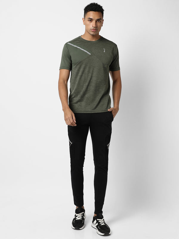 Contrast Heathered Activewear T-Shirt - SUM23_CSM-SS-JRT0108_5_99088688-866a-4bf4-b41d-28c19f9a437a