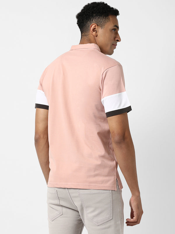 Polo T-Shirt With Contrast Detail - SUM23_CSMSSTS5093_4_55e82b1e-1da9-437c-8d9a-8419fdfe07d5