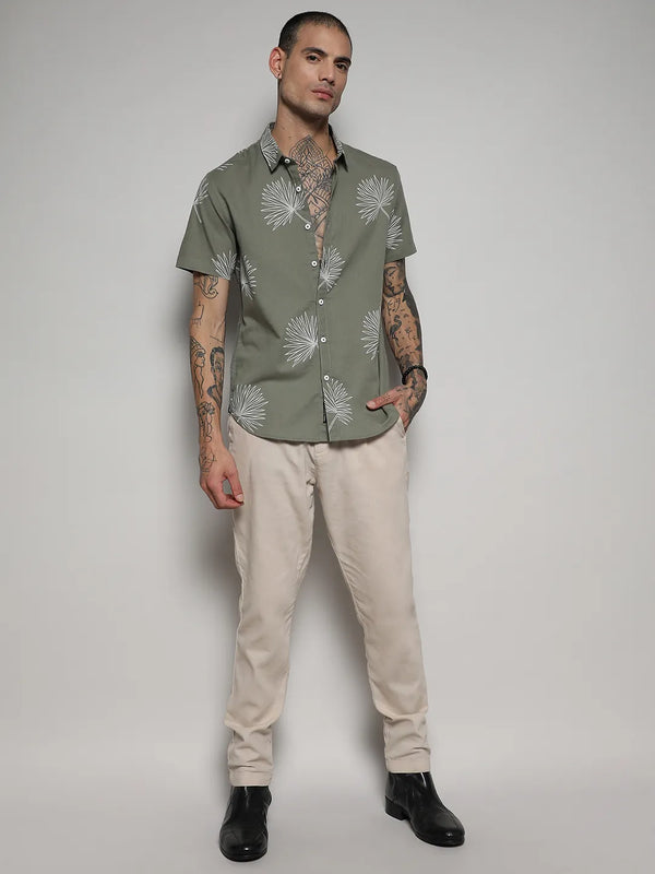 Minimal Botanical Shirt - Sage-Green-Minimal-Botanical-Shirt-5