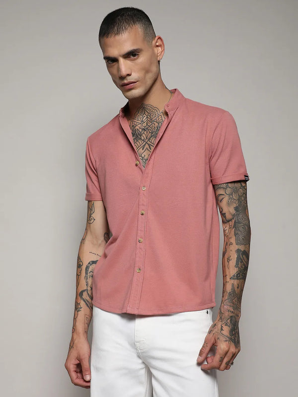 Basic Shirt - Salmon-Pink-Basic-Shirt-1