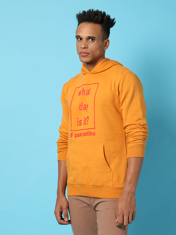 Typography Print Hoodie With Kangaroo Pocket - WIN22_H_M_WDI_MUS_3