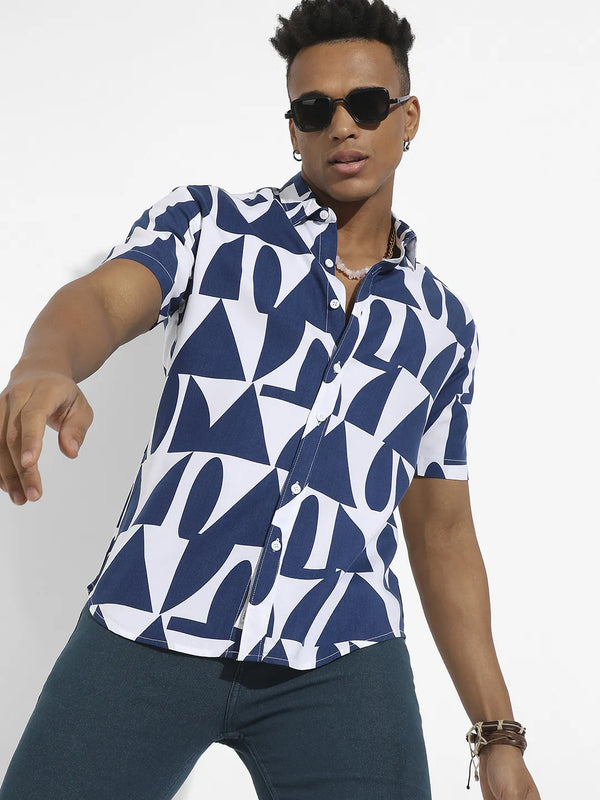 Geometric Block Shirt