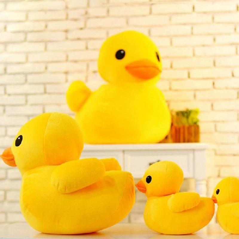 big stuffed animal duck