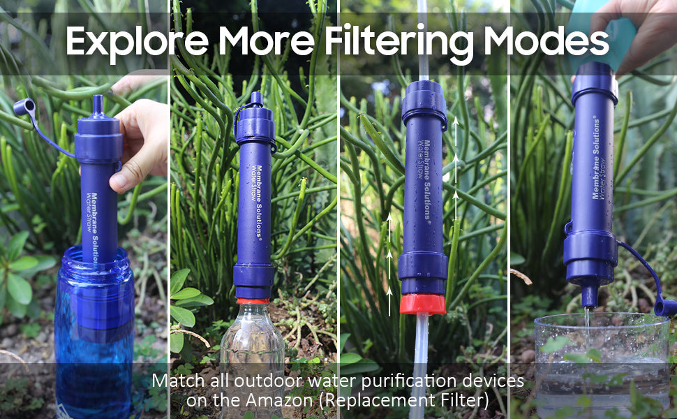 Emergency Water Filtration Life Straw – MSPure by Membrane Solutions®