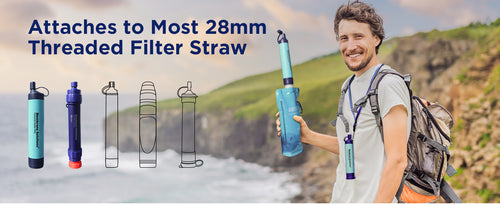 Water Filter Straw,MINI Camping Water Filtration System|Hard Travel Carry  Case