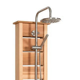 Dundalk Premium White Cedar Outdoor Sierra Pillar Shower