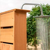 Dundalk Premium White Cedar Outdoor Sierra Pillar Shower