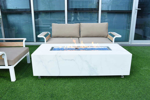 Elementi Carrara Fire Table