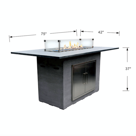 Elementi Himalaya Bar Table