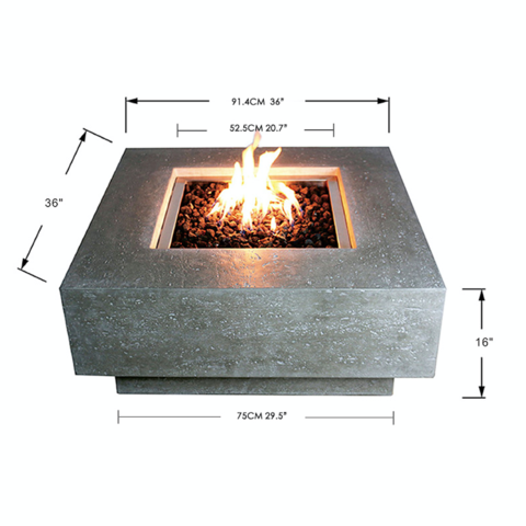 Elementi Manhattan Fire Table