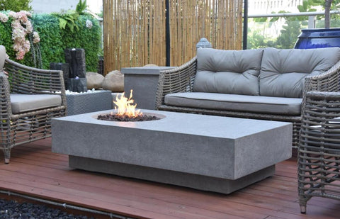 Elementi Metropolis Cast Concrete Fire Table