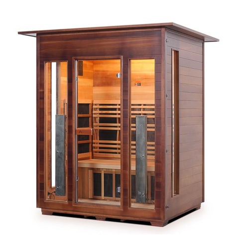 Enlighten Sauna Diamond 3 Person Infrared/Traditional Sauna