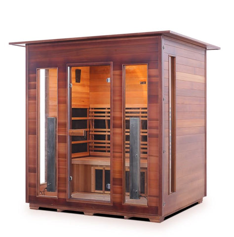 Enlighten Sauna Diamond 4 Person Infrared/Traditional Sauna