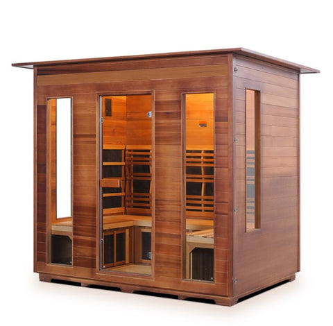 Enlighten Sauna Diamond 5 Person Infrared/Traditional Sauna