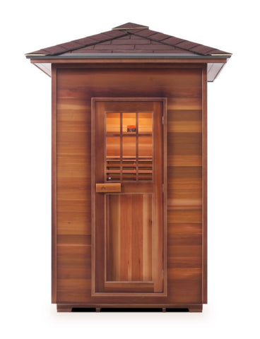 Enlighten Sauna MoonLight 2 Person Outdoor/Indoor Dry Traditional Sauna