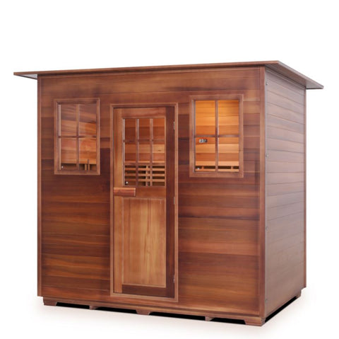 Enlighten Sauna MoonLight 5 Person Outdoor/Indoor Dry Traditional Sauna