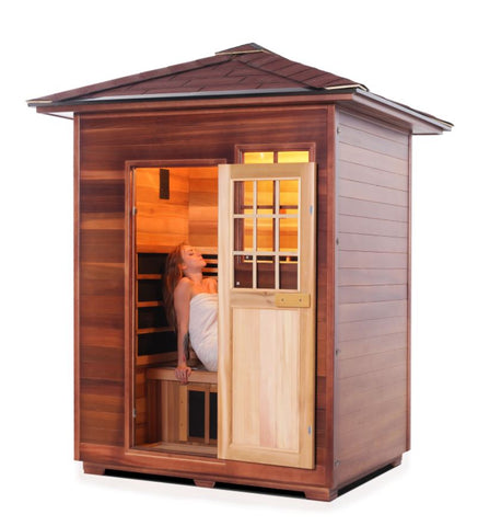 Enlighten Sauna Sapphire 4 Person Infrared/Traditional Sauna