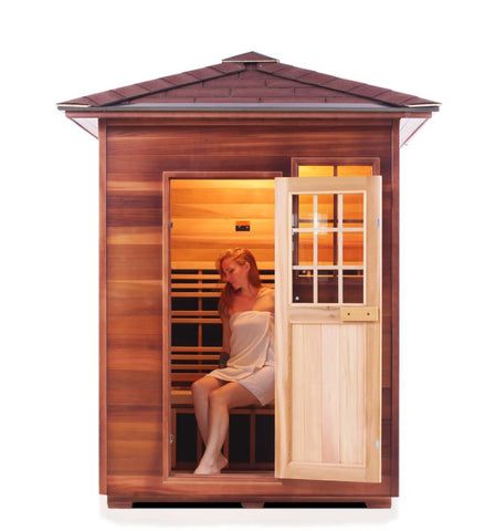 Enlighten Sauna Sapphire 3 Person Infrared/Traditional Sauna