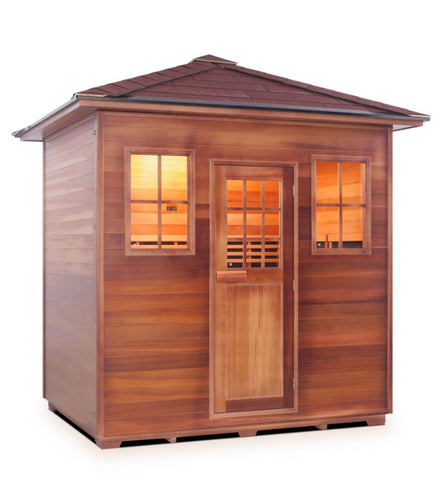 Enlighten Sauna Sapphire 5 Person Infrared/Traditional Sauna