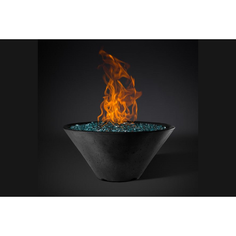 Slick Rock Concrete 22” Ridgeline Conical Fire Bowl with Match Ignition