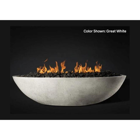 Slick Rock Concrete 60" Oasis Oval Fire Bowl with Match Ignition