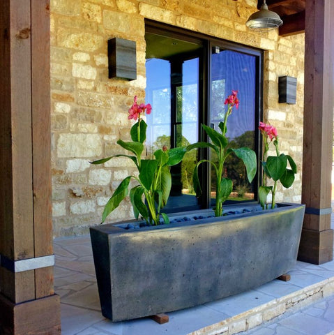 Slick Rock Square Linear Planter