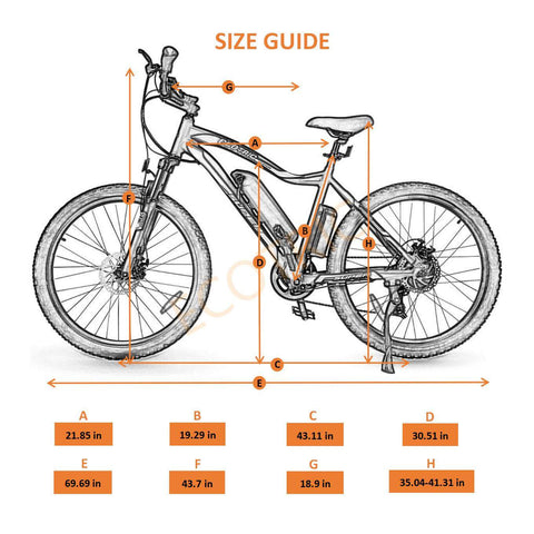 UL Certified-Ecotric Leopard Electric Mountain Bike-White