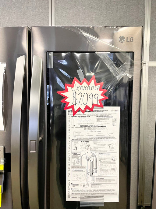 LG Craft Ice InstaView 29.7-cu ft Smart French Door Refrigerator with Dual  Ice Maker and Door within Door (Fingerprint Resistant Steel) ENERGY STAR in  the French Door Refrigerators department at