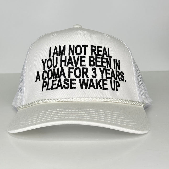 I got that dog in me on a tan mesh trucker SnapBack hat cap custom emb –  Old School Hats