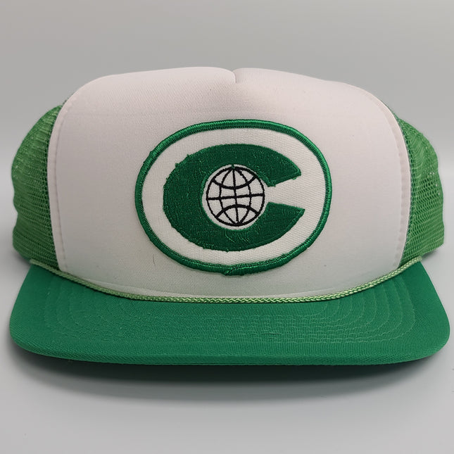 Vintage Green Faded 1990s Y2K Wyoming Fishing Nature Vintage Cap Baseball Good Faded Baseball Hat