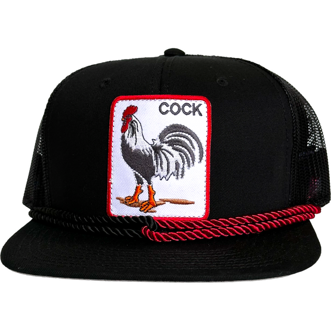 Custom Cock Rooster Chicken on Vintage SnapBack Hat Cap – Old