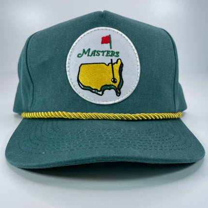 solidariteit Scorch ledematen Custom Golf Vintage Green Stonewash Rope Curve Brim Snapback Cap Hat – Old  School Hats