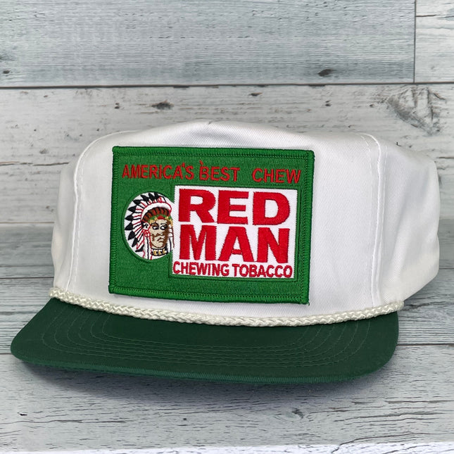 Custom Red Man Chewy Tobacco Vintage Mesh Trucker SnapBack Hat Cap – Old  School Hats