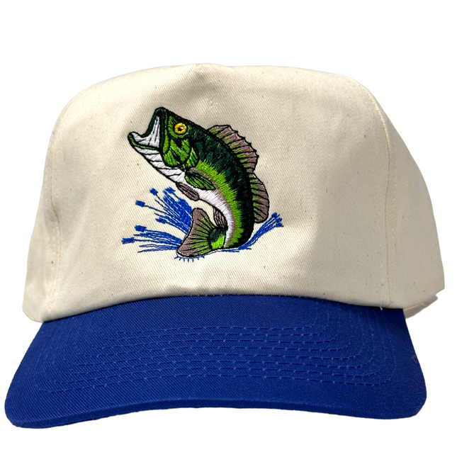 Old School Bass Fishing Shop Vintage Rope Green Brim White Mid Crown S – Old  School Hats