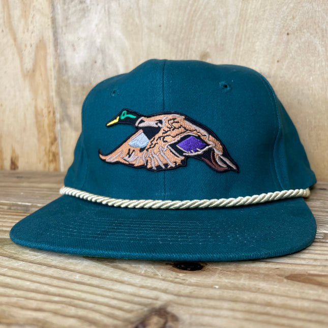 The Happy Fisherman Sky Blue Golf Rope Snapback Cap Hat Custom