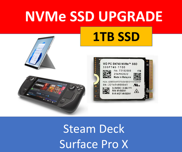 WD SN740 1TB SSD 2230 steamdeck 2242アダプタの+