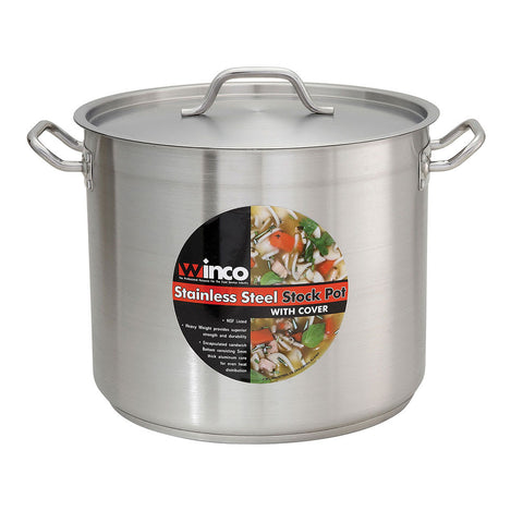 8 Qt Stainless Steel Stock Pot w/Cover