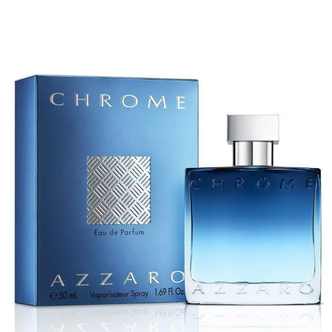 Azzaro Chrome Eau de Toilette Mens Cologne Citrus, Aquatic & Woody Fragrance
