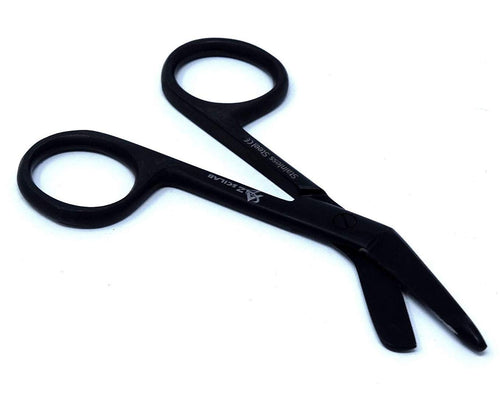 Full Black Lister Bandage Scissors 4.5 (11.4cm), Stainless Steel –  A2ZSCILAB