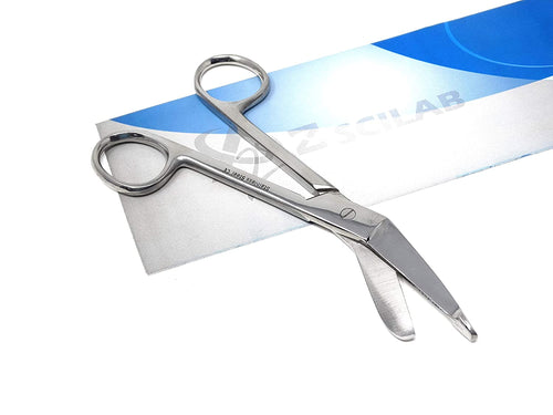 Full Black Lister Bandage Scissors 4.5 (11.4cm), Stainless Steel –  A2ZSCILAB