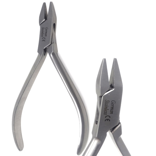 Flat Nose Professional Jewelry Pliers 4-1/2 W / V-Spring Smooth Flat –  A2ZSCILAB