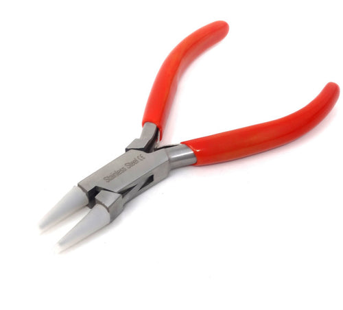 FLAT NOSE PLIERS WITH V-SPRING JEWELRY MAKING & WIRE WORKING PLIERS 5 FLAT  JAW