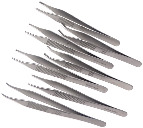6 Pcs Beads Jewelry Hobby Craft Work Stainless Steel Tweezers Set Colo –  A2ZSCILAB