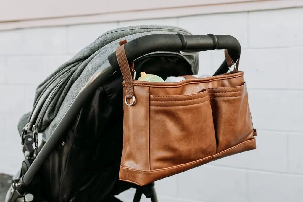 leather stroller caddy