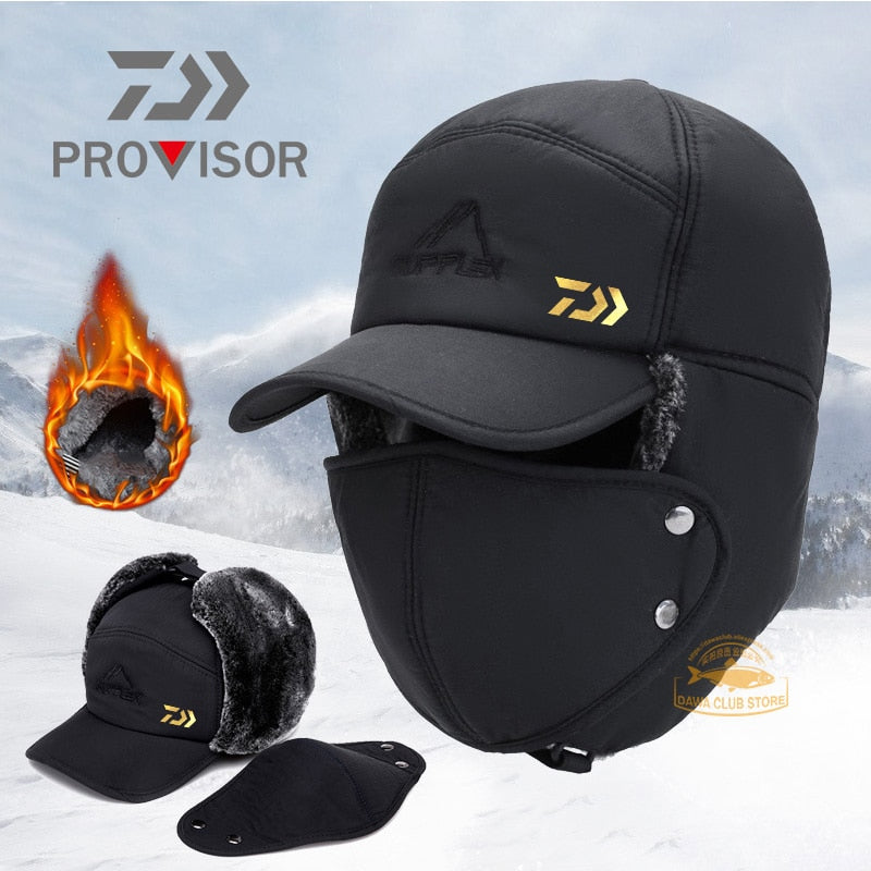 Download 2020 Daiwa Fishing Winter Thermal Bomber Hats Men Women Legende Brands