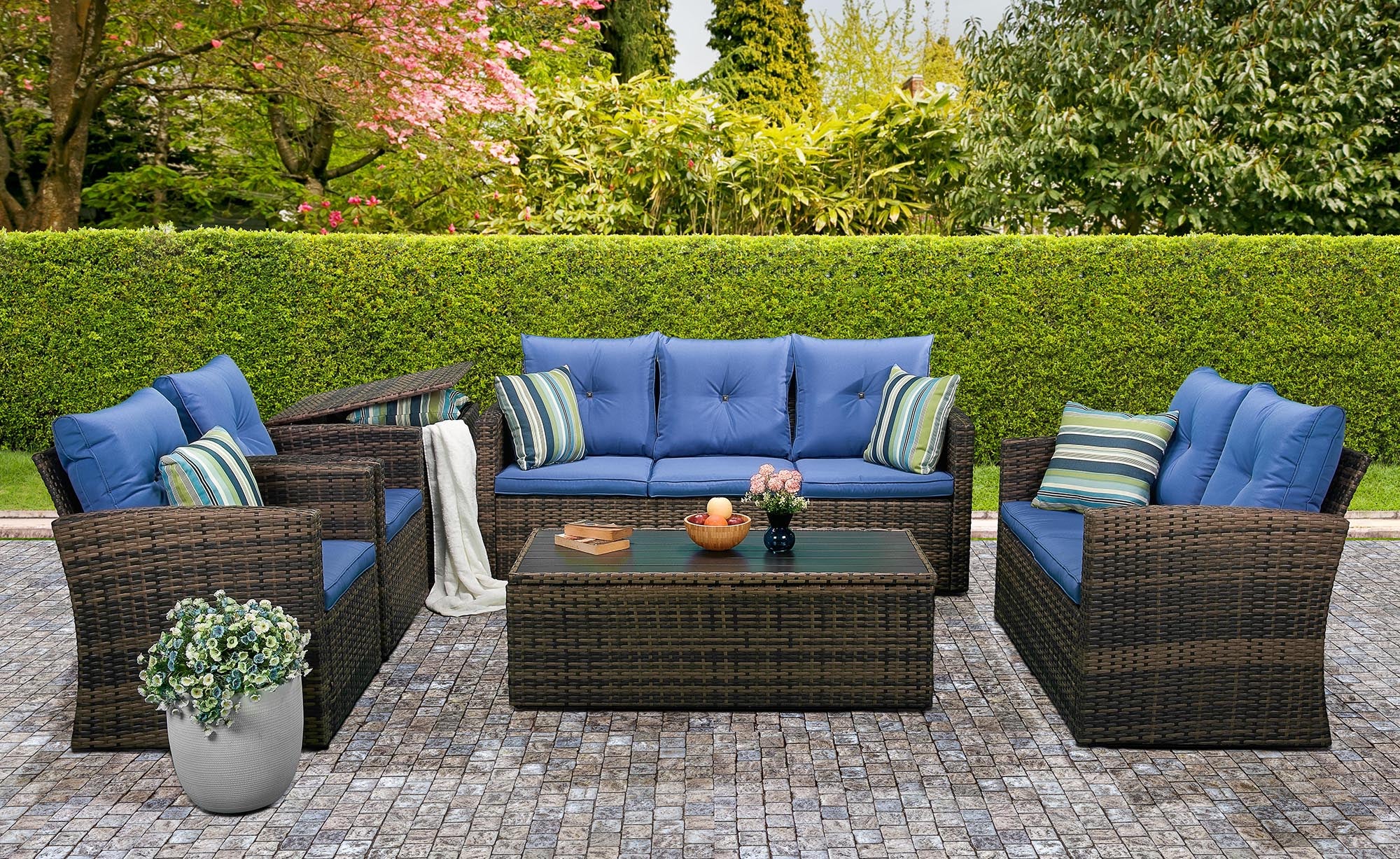 6 piece patio conversation set