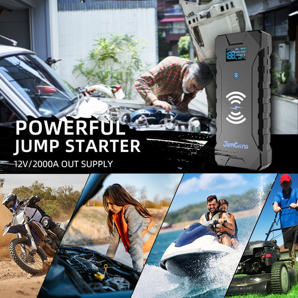 super 2000A peak and 22000mAh capacity for RV, motorcycle, tractor, lawnmower, speedboat