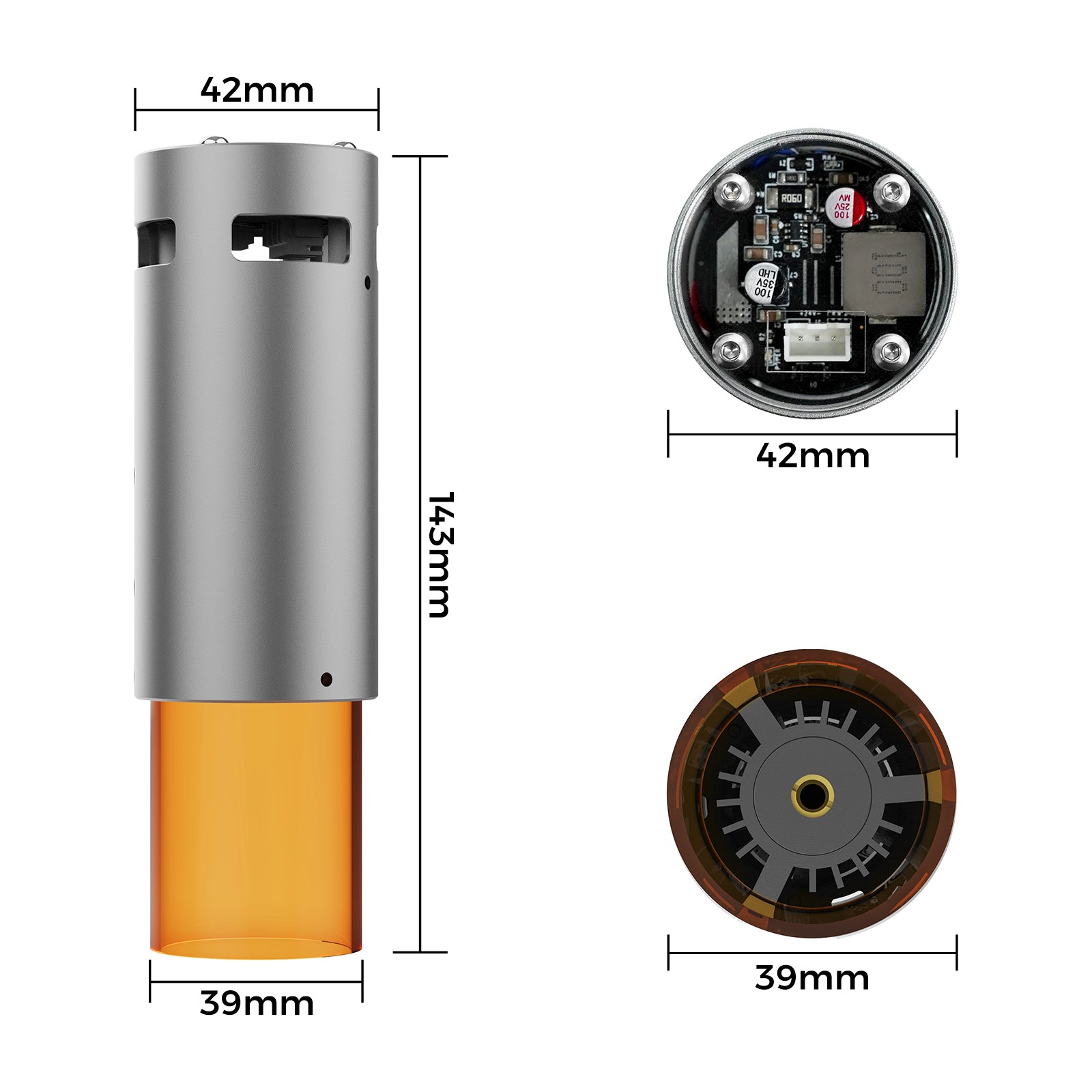 Kreisförmiger Laserkopf 2,5 W 5,5 W für TTC450 und CNC 3018 Pro