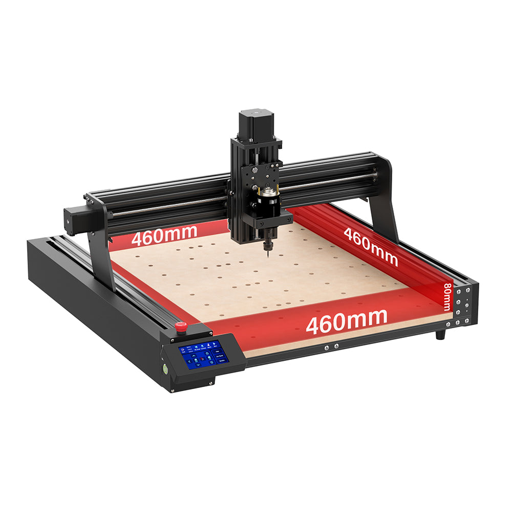 TwoTrees TTC 450 CNC Fraiseuse à bois CNC Fraiseuse à métal 3 axes Écran  intelligent Machine de gravure pour gravure de bois, acrylique, MDF,  plastique PCB, 460 x 460 x 80 mm 