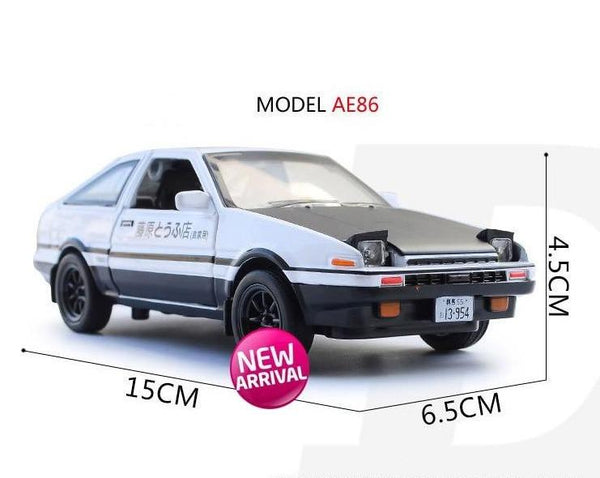 1:28 Toyota AE86 diecast pull back car with working lights! – JDM 